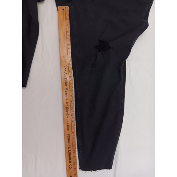 New with Tags Old Navy Rockstar Super Skinny Jeans Black Distressed Size 24 - Picture 15 of 17